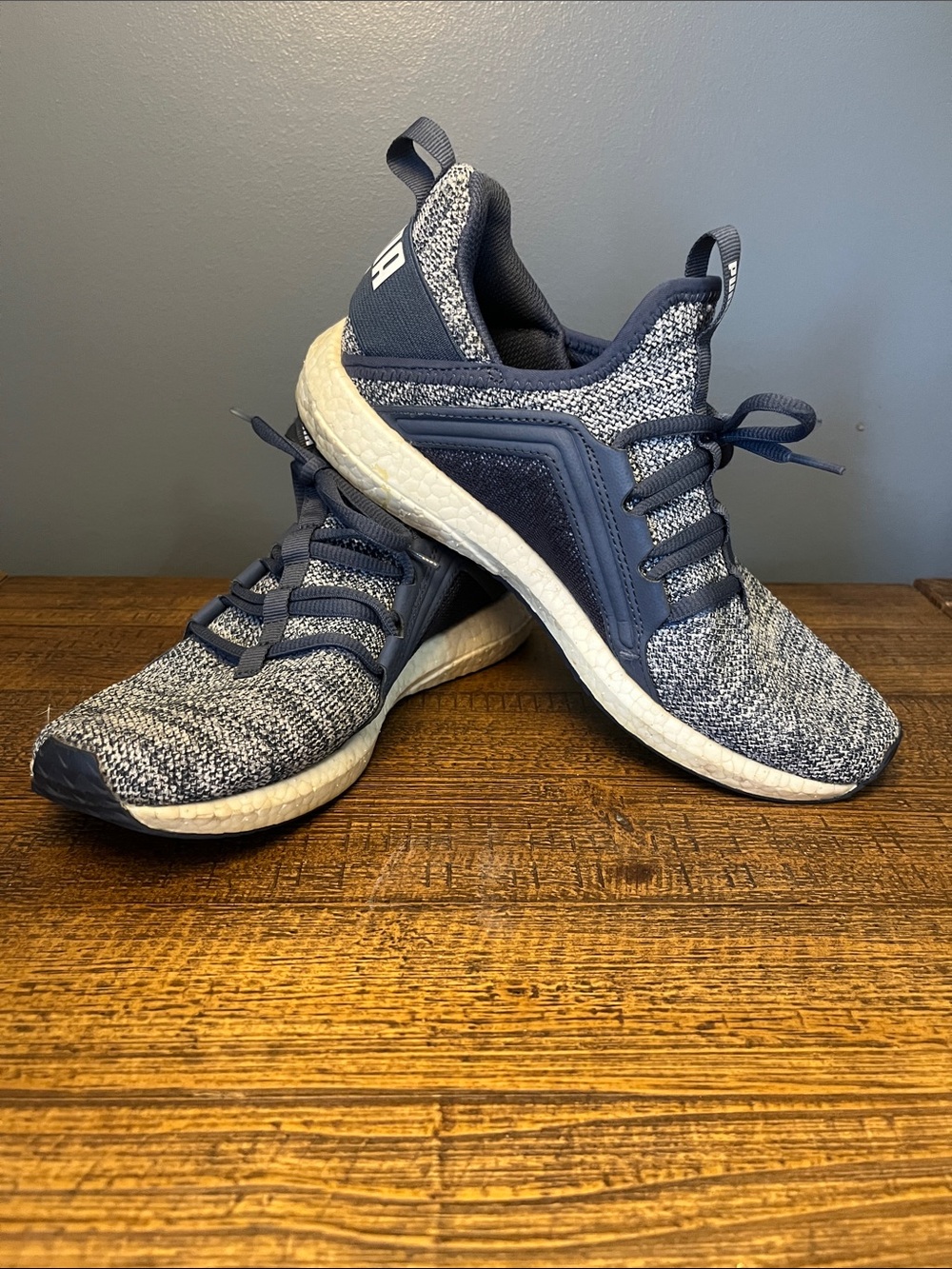 Puma Women's Knit Athletic Sneakers - Navy/White